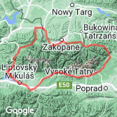 Mapa Wokół Tatr - w prawo